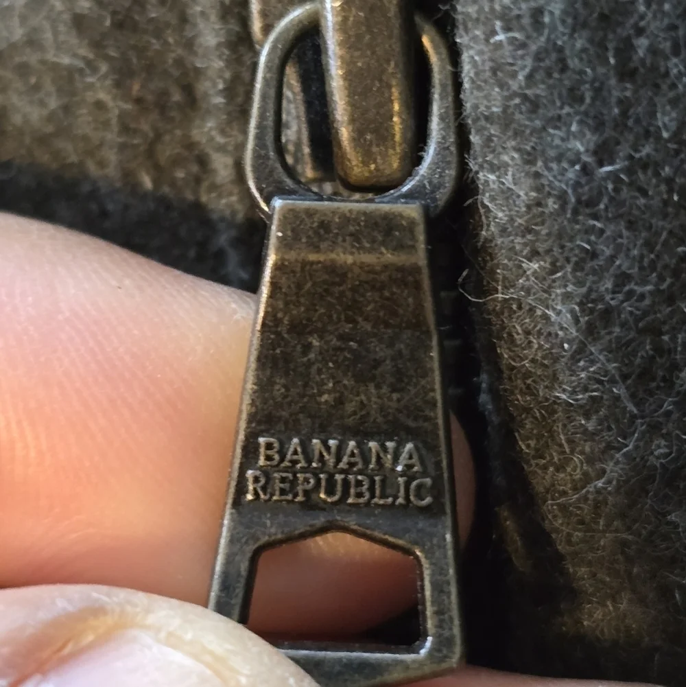 Banana Republic Green Wool Blend Winter Jacket Men Coat Hoodie Green Rare Heavy - Picture 6 of 16